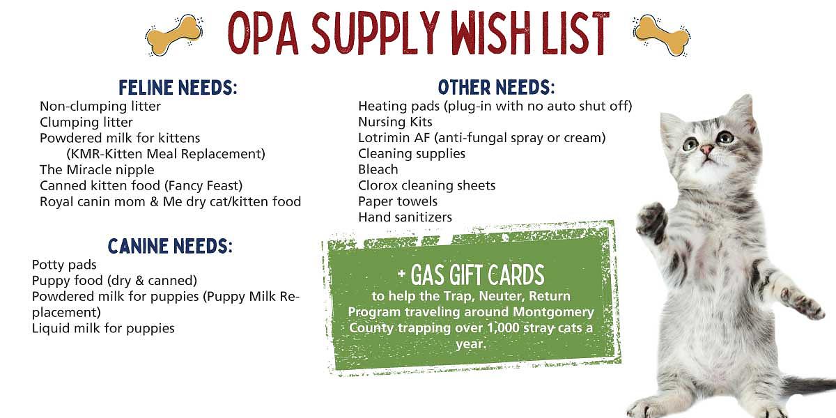 OPA supply wishlist