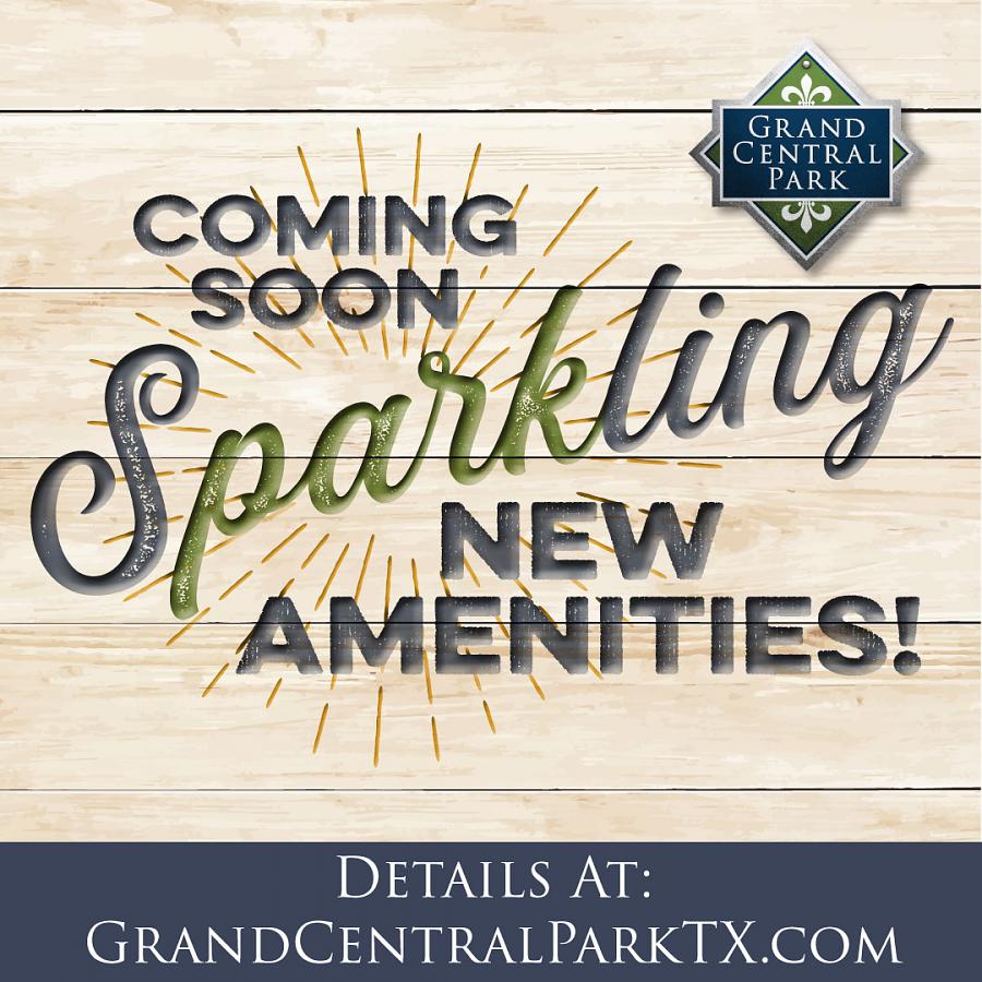 New Sparkling Amenities Coming!