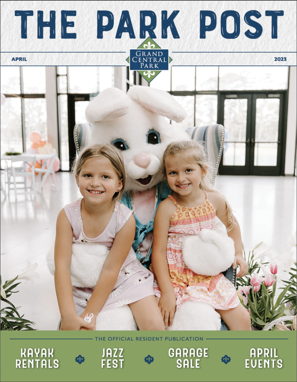 April 2023 kids with easter bunny