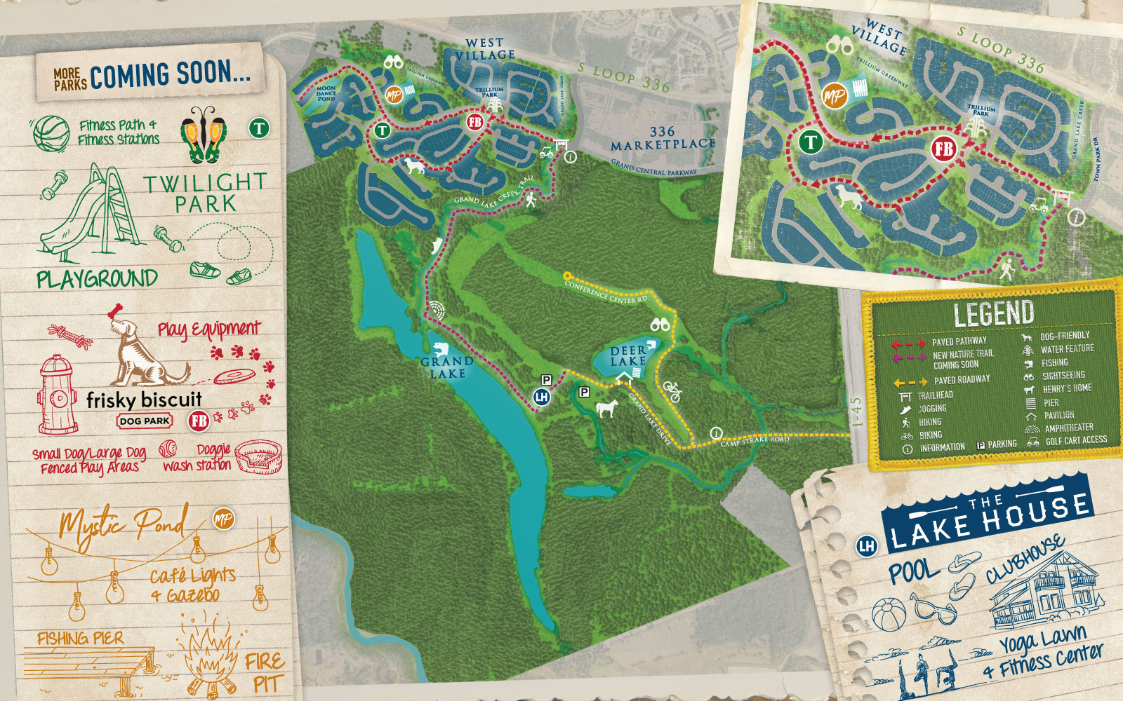 Community Trails Grand Central Park in Conroe, TX