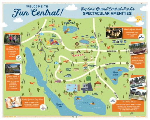 Map of Grand Central Park fun