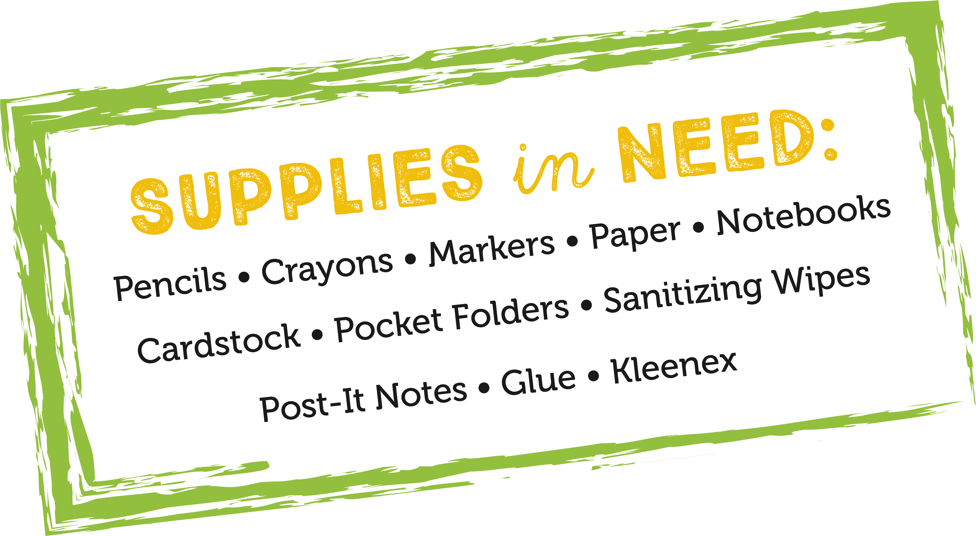 School supplies in need at conroe ISD 
