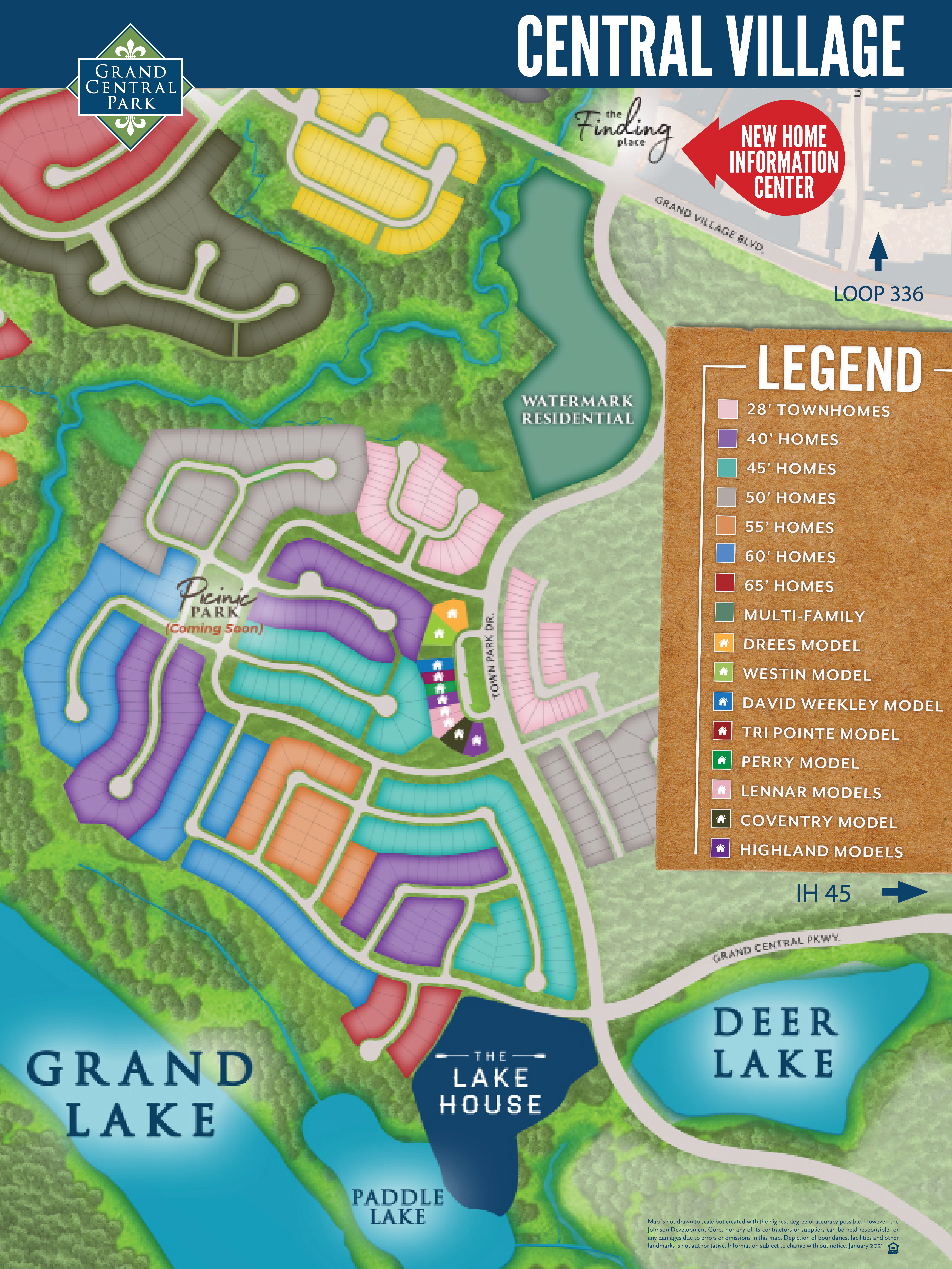 Grand Central Park Master Plan Map