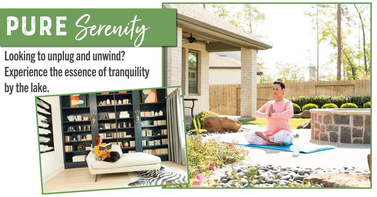 Meditating in relaxing environment 