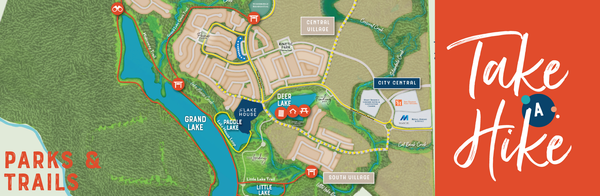 Grand Central Park Parks and Trails Map